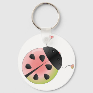 The Rare Watermelon Ladybug Key Ring