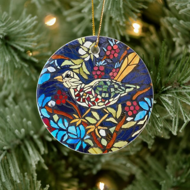 'The Raspberry Thief' - Ceramic Ornament (Tree)