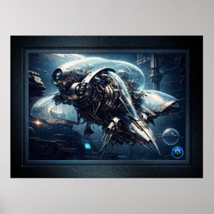 The Raspian Dynamorph Drone AI Art by Xzendor7 Poster