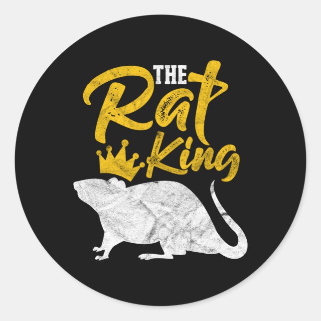 The Rat King Rat Owner Classic Round Sticker (Front)