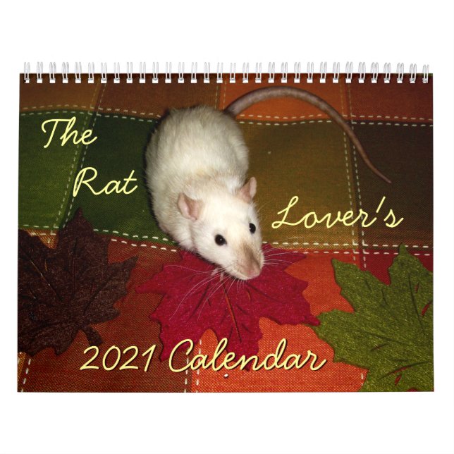 The Rat Lover's Calendar: 2019 Calendar (Cover)