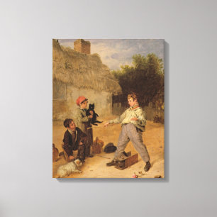 The Rat Trap (oil on panel) Canvas Print