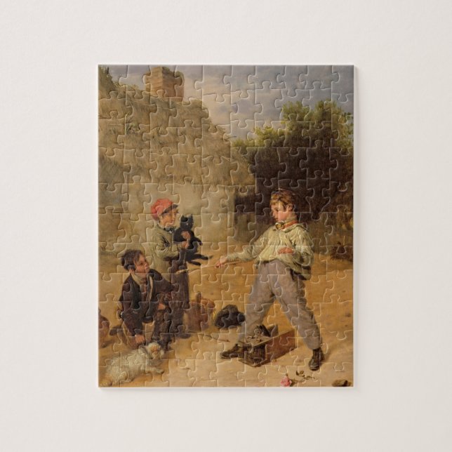 The Rat Trap (oil on panel) Jigsaw Puzzle (Vertical)
