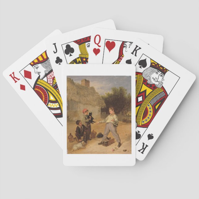 The Rat Trap (oil on panel) Playing Cards (Back)