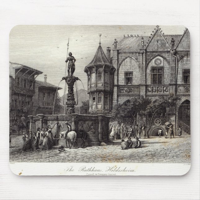 The Rathhaus, Hildesheim Mouse Mat (Front)