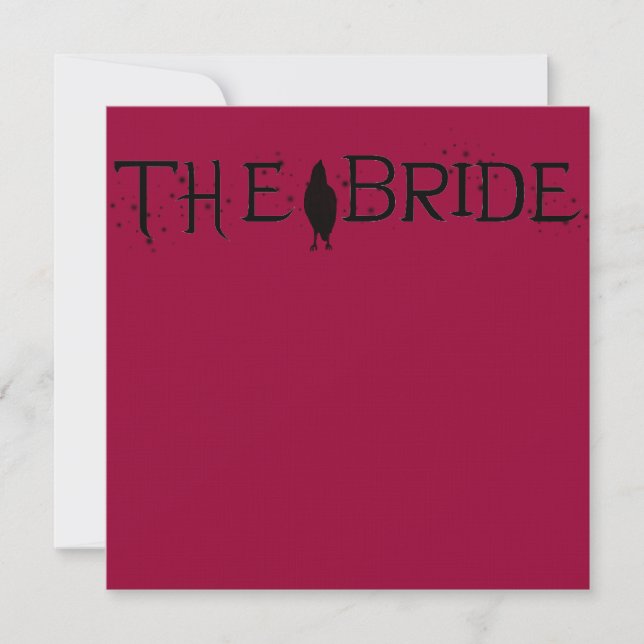 The Raven Bride Invitation (Front)