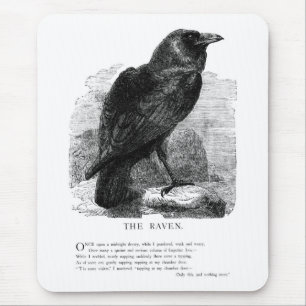 The Raven by Edgar Allen Poe Mouse Mat