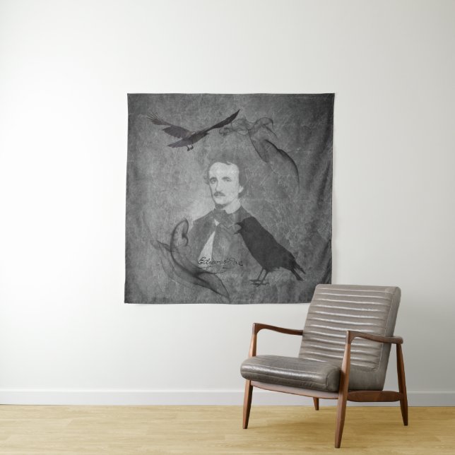 The Raven - Edgar Allan Poe Tapestry (In Situ)