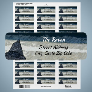 The Raven Gothic Return Address Labels