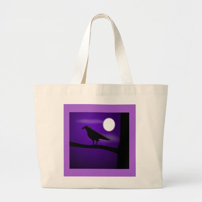 The Raven - Large Tote Bag (Front)
