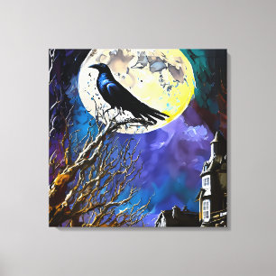 The Raven, Nevermore Canvas Print