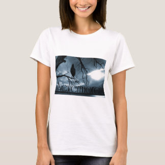 The Raven - Nevermore Sunbeams & Tree Blue T-Shirt