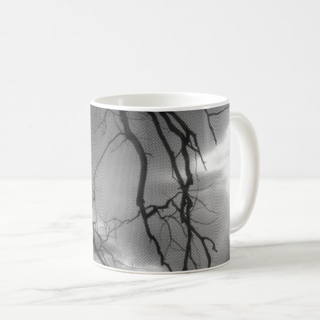 The Raven - Nevermore Sunbeams Tree Coffee Mug (Front Right)