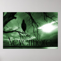 The Raven - Nevermore Sunbeams Tree - Green