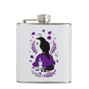 The Raven of Autumn – Gothic Harvest Flask
