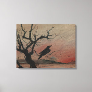 The Raven of Karlstejn, 1882 Canvas Print