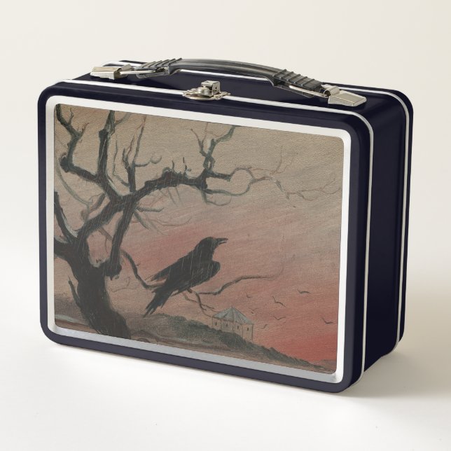 The Raven of Karlstejn, 1882 Metal Lunch Box (Front)