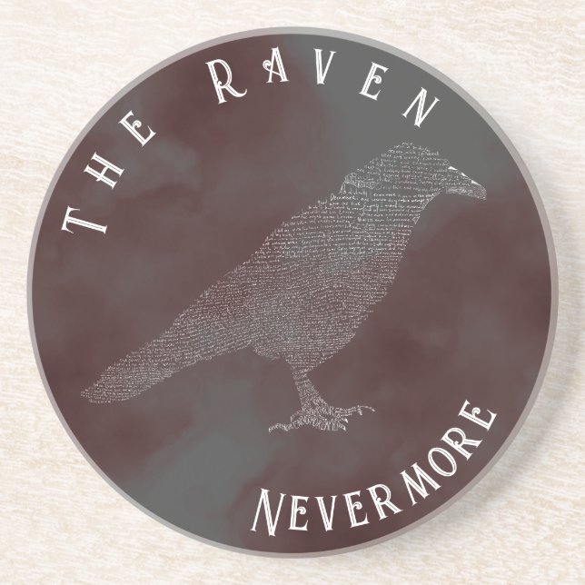 The Raven Poem Coaster (Front)