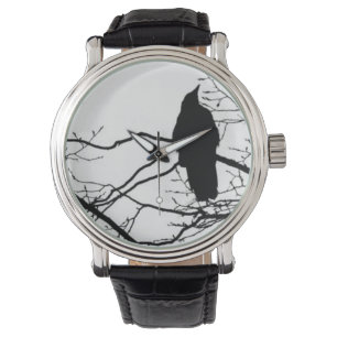 The Raven - Poet on a Tree Branch Watch