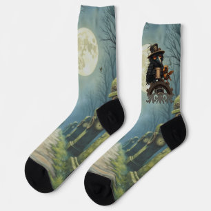 The raven powered by Coffee Socks