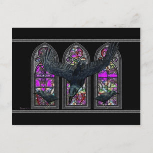 The Ravens Gothic Digital Art Postcard
