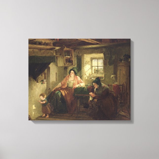 The Ray of Sunlight, 1857 Canvas Print (Front)