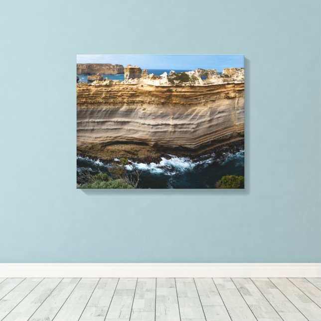 The Razorback, Great Ocean Road, Victoria Canvas Print (Insitu(Wood Floor))