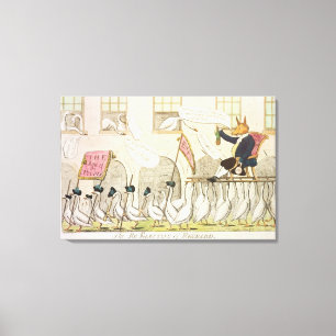 The Re-Electing of Reynard or Fox Canvas Print