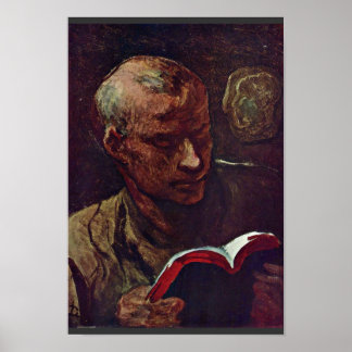 The Reader By Daumier Honoré Poster