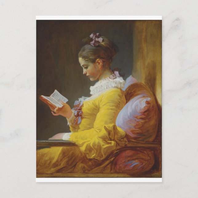 The Reader by Jean-Honore Fragonard Postcard (Front)