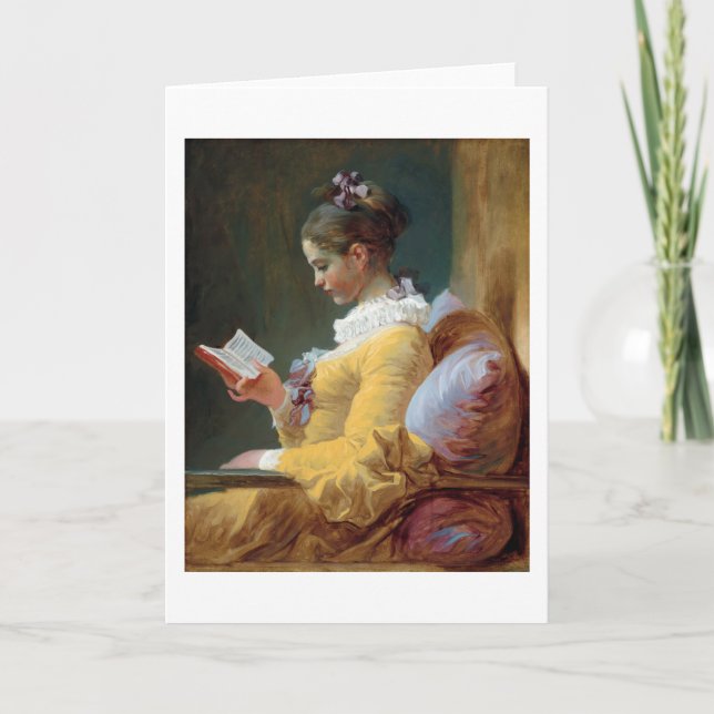 The Reader, Fragonard Card (Front)