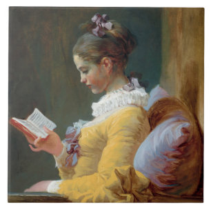 The Reader, Fragonard Tile