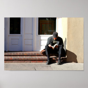 The Reader in Santa Fe Poster