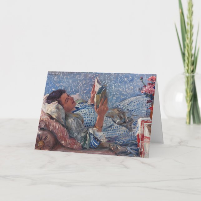 The Reader | Lovis Corinth Card (Front)