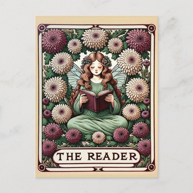The Reader Tarot Card Fairy                        (Front)