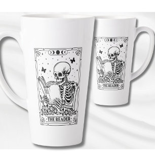 The Reader Tarot Card Latte Mug