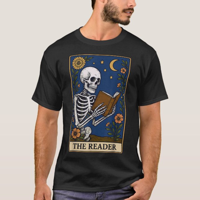 The Reader Tarot Card  T-Shirt (Front)