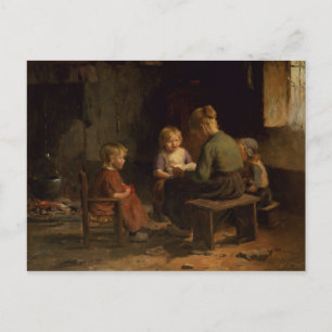 The Reading Lesson Postcard