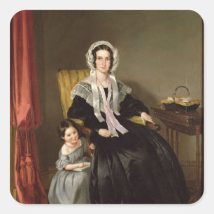 The Reading Lesson Square Sticker
