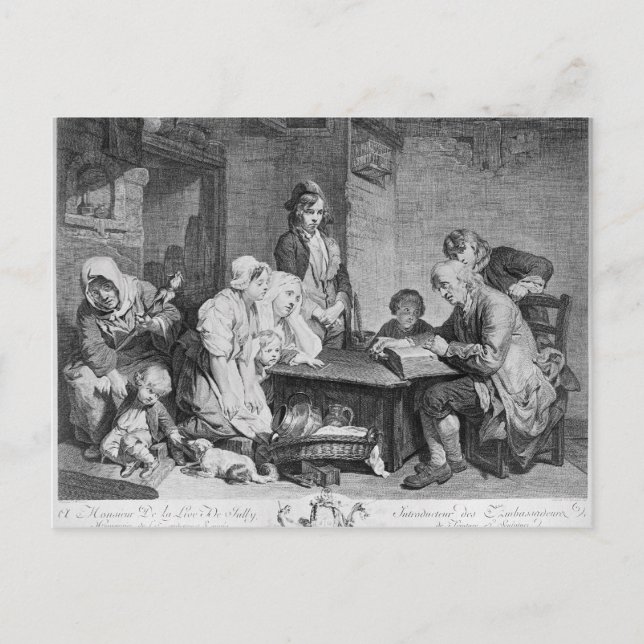 The Reading of the Bible Postcard (Front)
