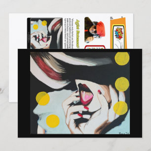 ‘The Reading of the Will’ Painting on a Small-Scal Invitation