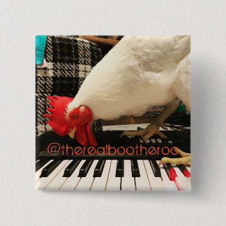 The Real Boo the Roo on Keyboard 15 Cm Square Badge