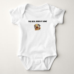 The Real Boss at Home Baby Bodysuit