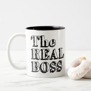 The Real Boss Two-Tone Coffee Mug