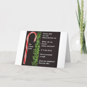 THe Real Candy Cane Meaning Holiday Card