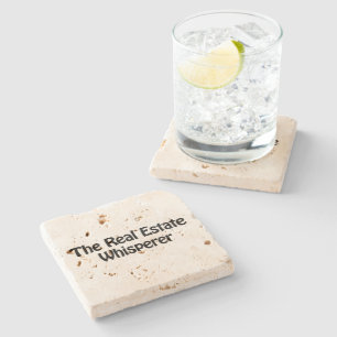 the real estate whisperer stone coaster
