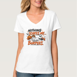 The Real Horror Is Leg Day Funny Halloween Gym T-Shirt