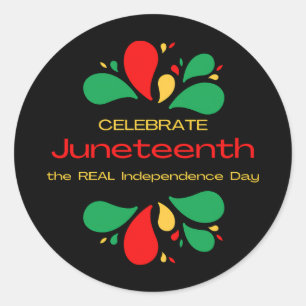 The REAL Independence Day Classic Round Sticker