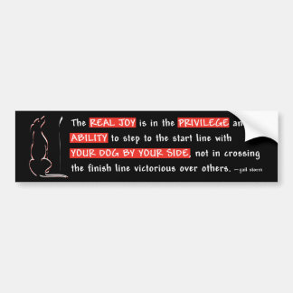 The Real Joy of Agility Bumper Sticker