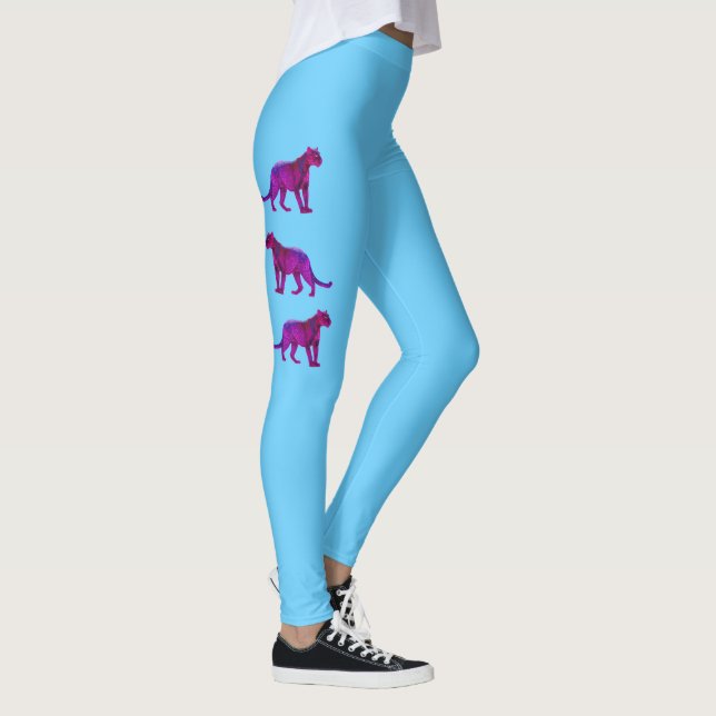 The Real Magenta Panthers Leggings (Right)